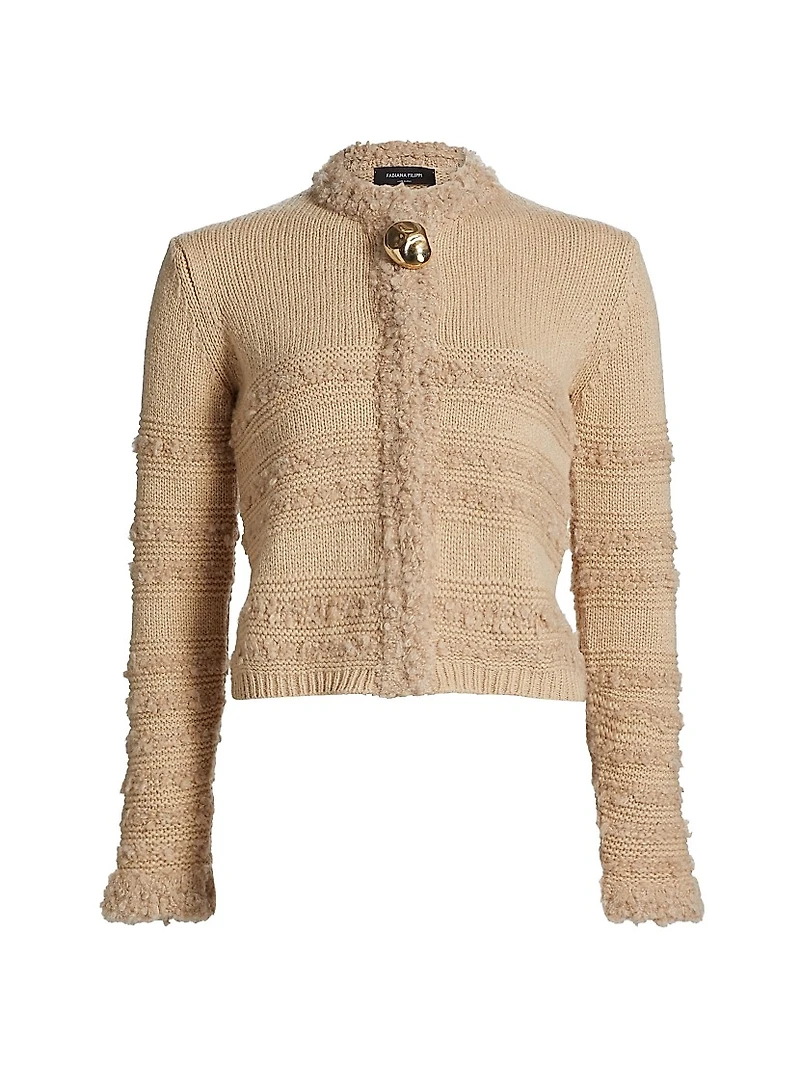 Boucle Striped Cardigan