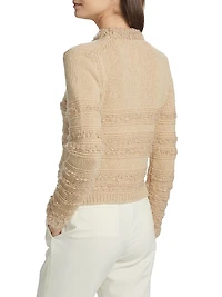 Boucle Striped Cardigan
