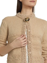 Boucle Striped Cardigan