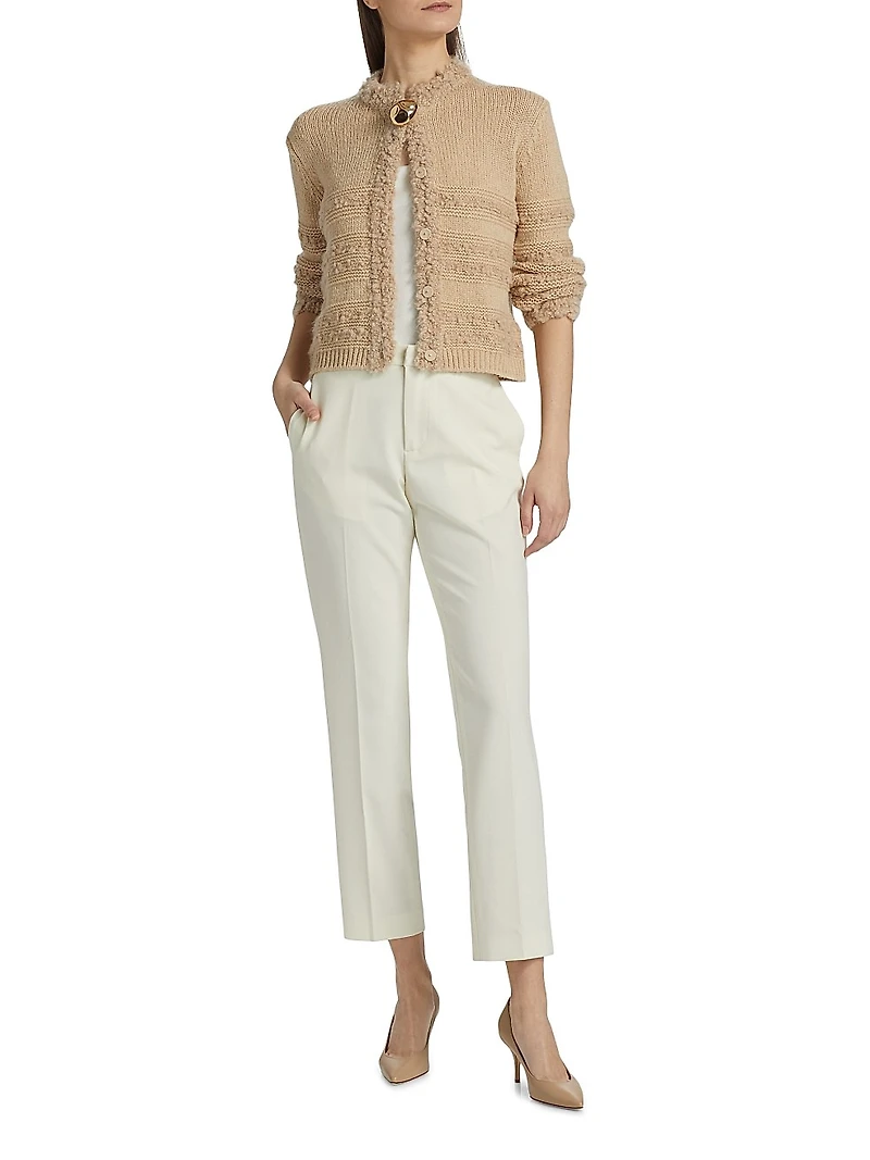 Boucle Striped Cardigan