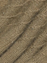 Wool-Silk Short-Sleeve Sweater