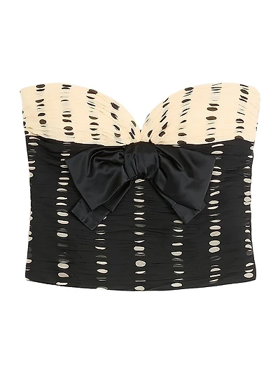 Chiffon Top with Plusdepois Print