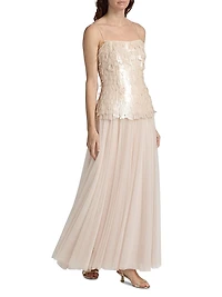 Maxine Bustier Midi-Dress