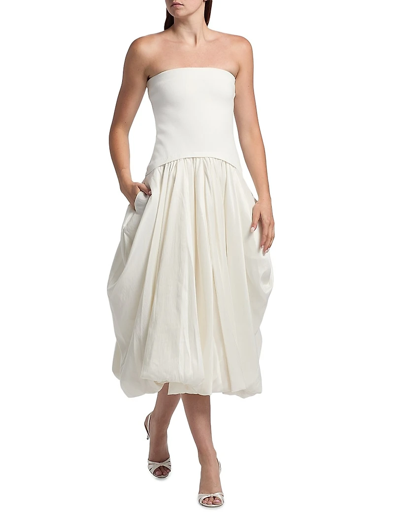 Izzy Strapless Pickup Midi-Dress