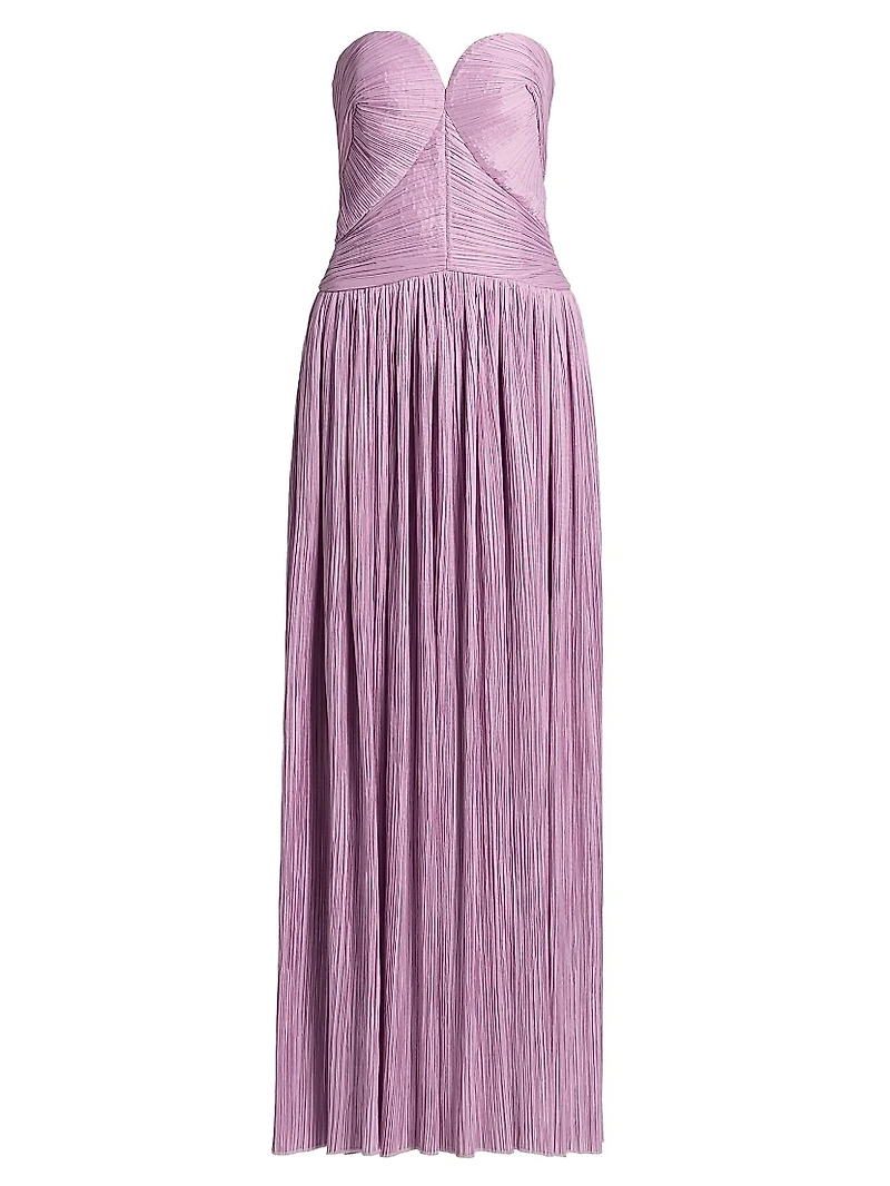 Aubriella Bustier Strapless Gown