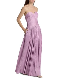 Aubriella Bustier Strapless Gown