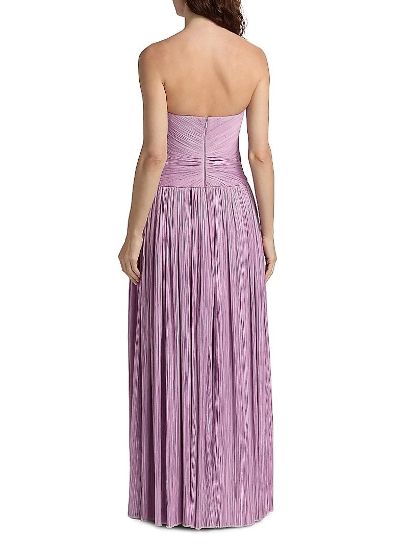 Aubriella Bustier Strapless Gown