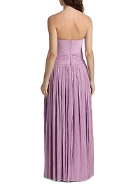 Aubriella Bustier Strapless Gown