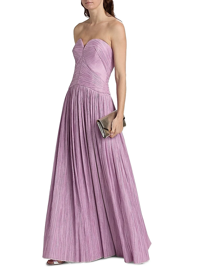 Aubriella Bustier Strapless Gown