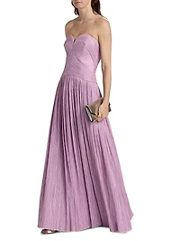 Aubriella Bustier Strapless Gown