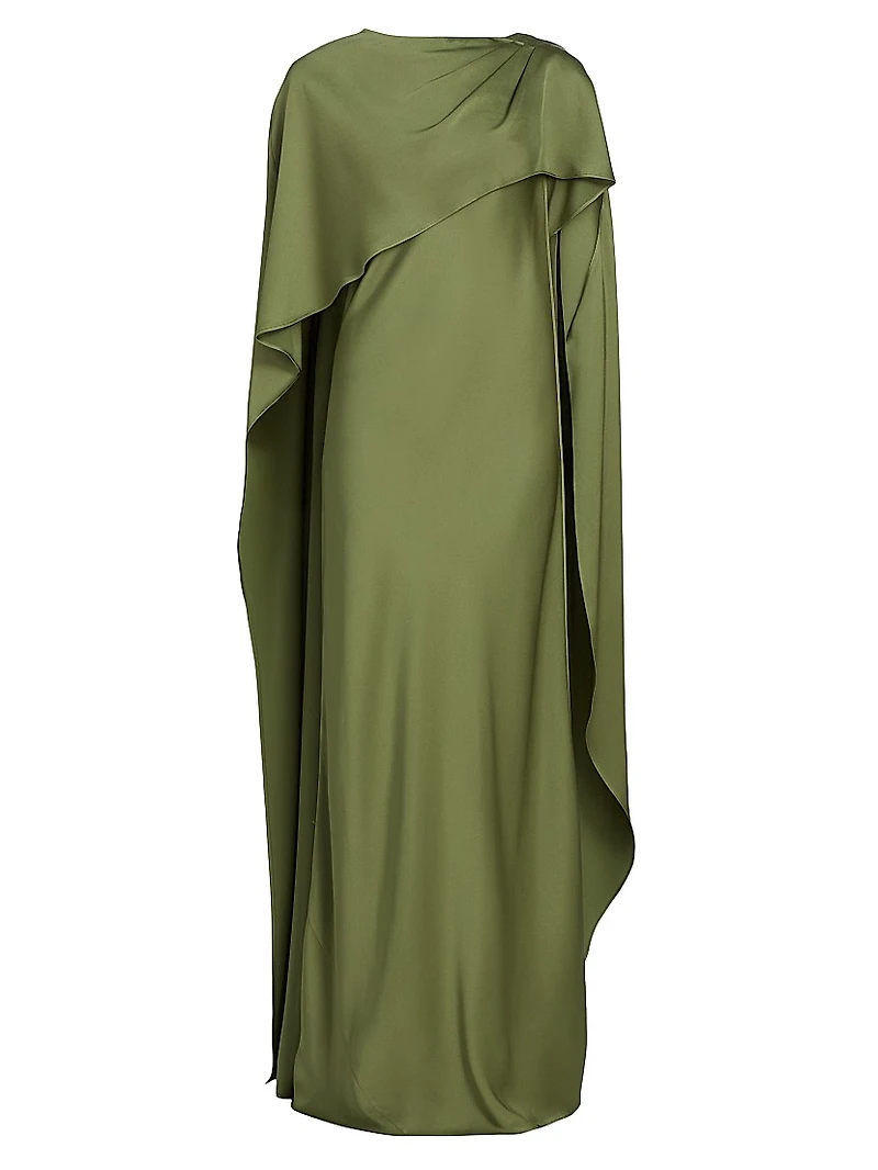 Izel Boatneck Cape Gown