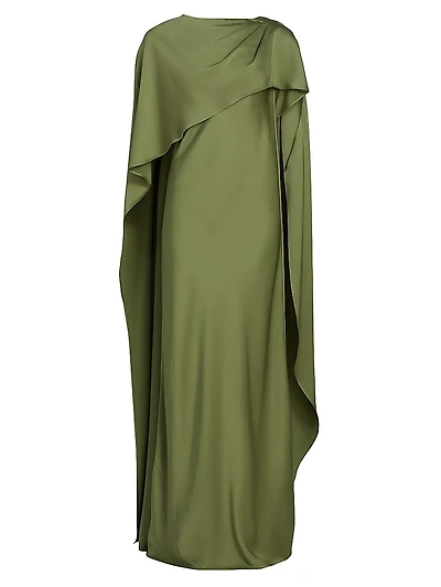 Izel Boatneck Cape Gown