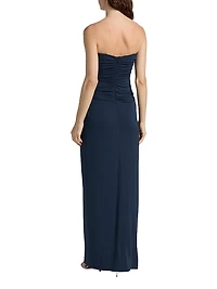 Emma Bustier Strapless Gown