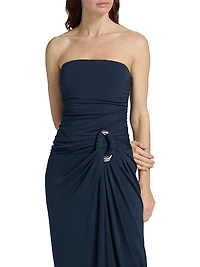 Emma Bustier Strapless Gown
