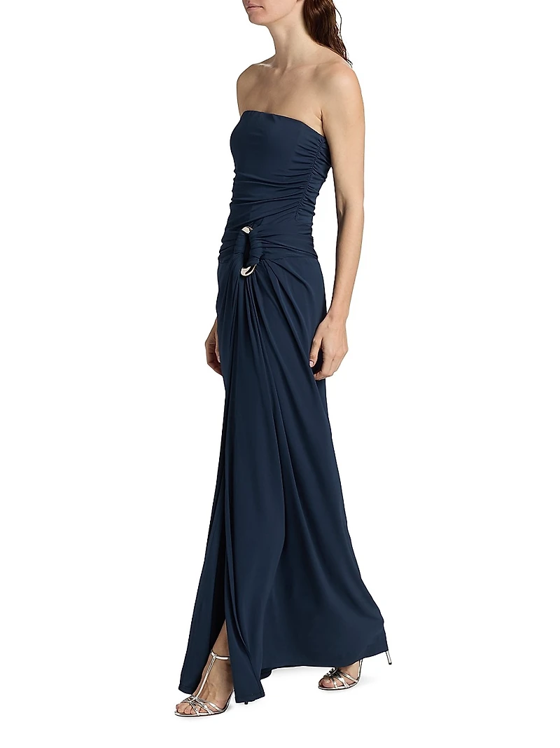 Emma Bustier Strapless Gown