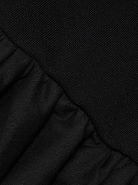 Camille Bubble-Hem Pencil Midi-Skirt