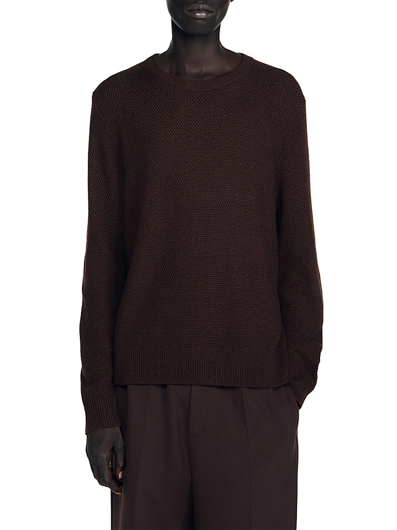 Textured Knit Sweater