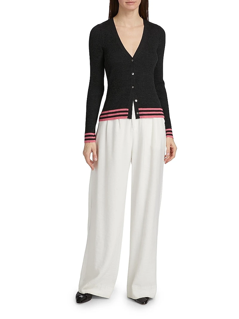 Classic Wool Knit Cardigan