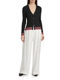 Classic Wool Knit Cardigan