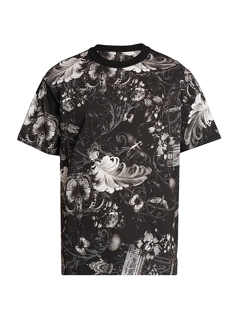 Monochromatic Barocco Crewneck T-Shirt