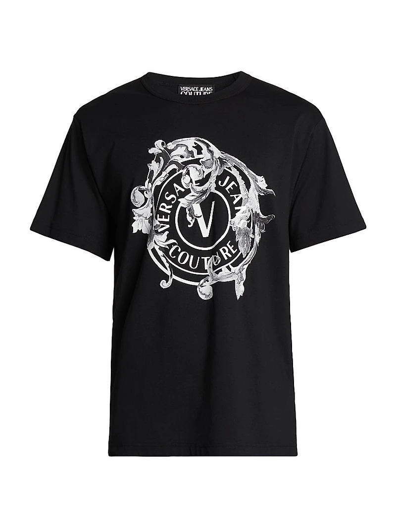 Barocco Logo Crewneck T-Shirt