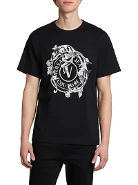 Barocco Logo Crewneck T-Shirt