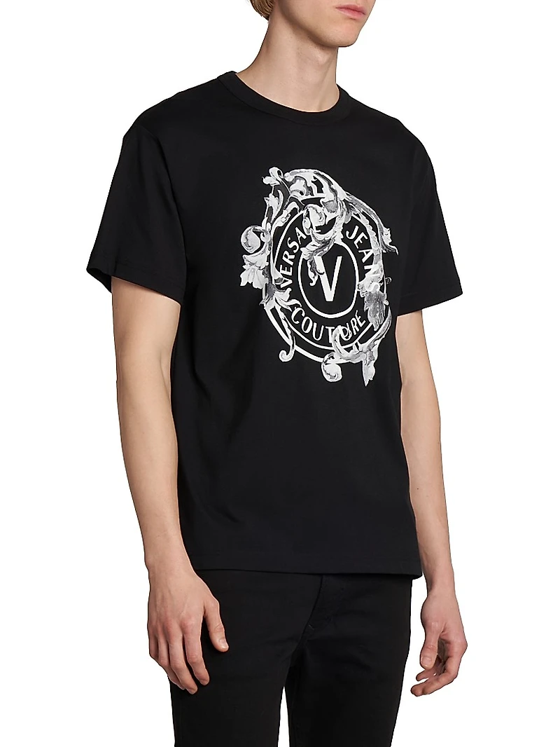 Barocco Logo Crewneck T-Shirt