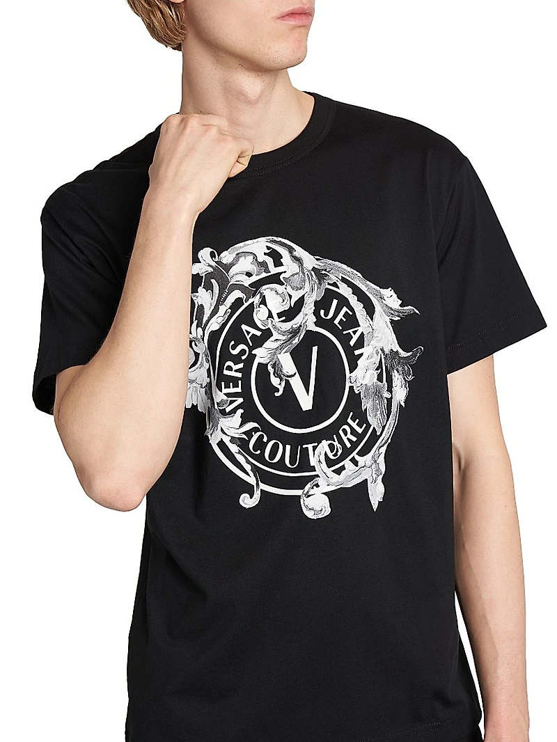 Barocco Logo Crewneck T-Shirt