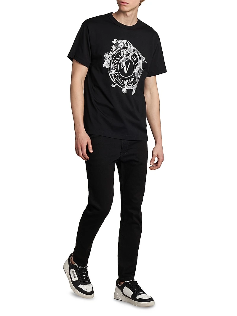 Barocco Logo Crewneck T-Shirt