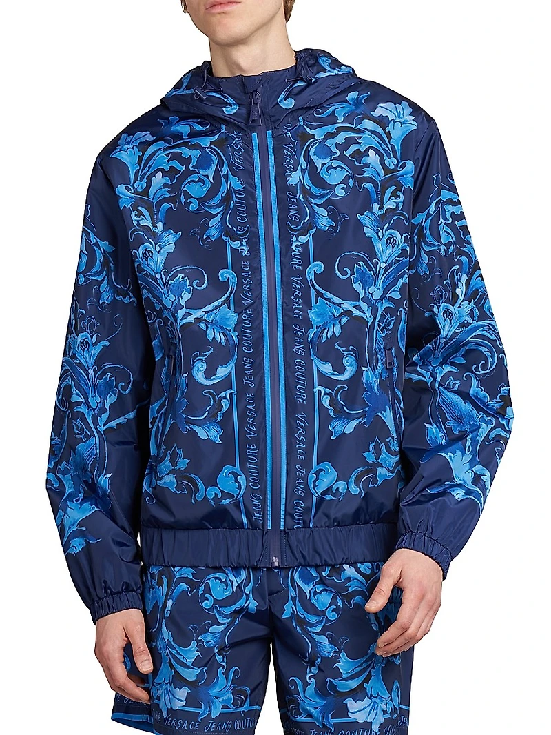 Tonal Barocco Hooded Jacket