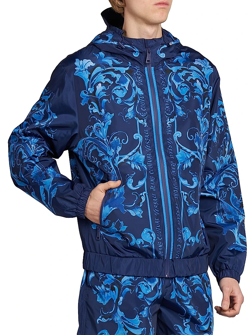 Tonal Barocco Hooded Jacket