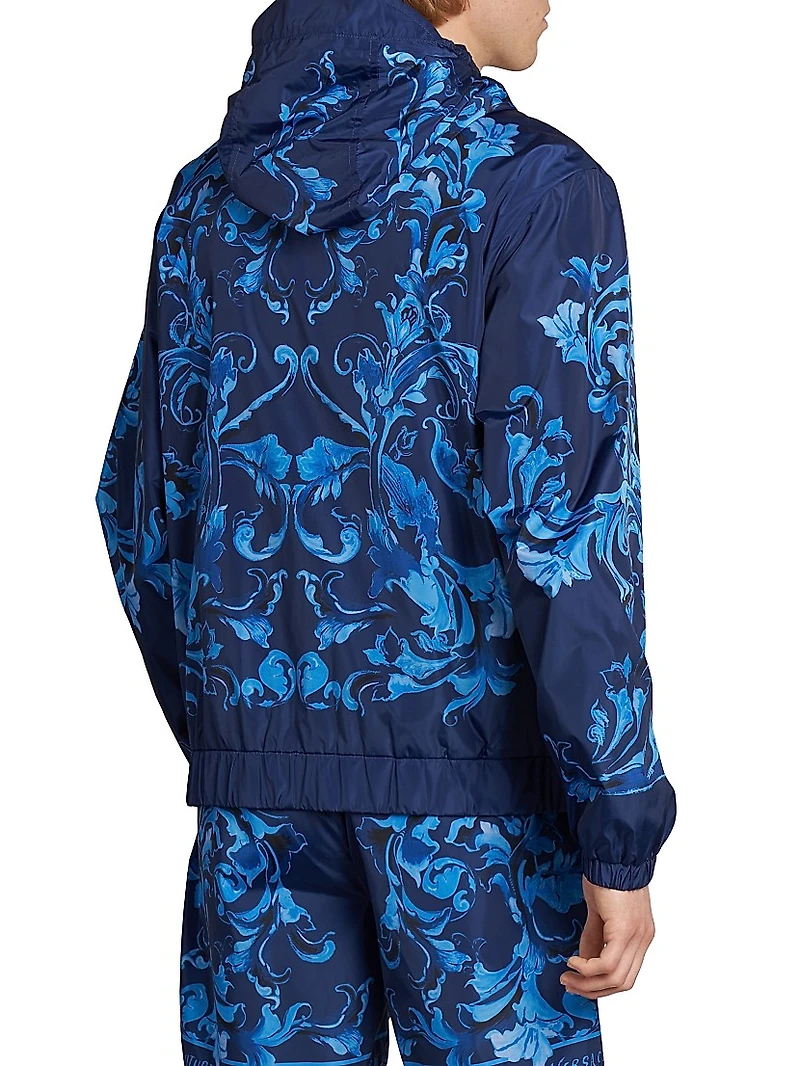 Tonal Barocco Hooded Jacket