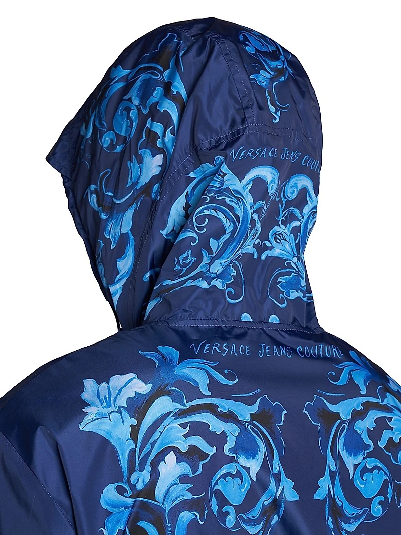 Tonal Barocco Hooded Jacket