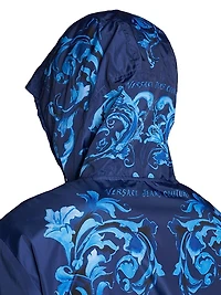 Tonal Barocco Hooded Jacket