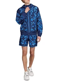 Tonal Barocco Hooded Jacket