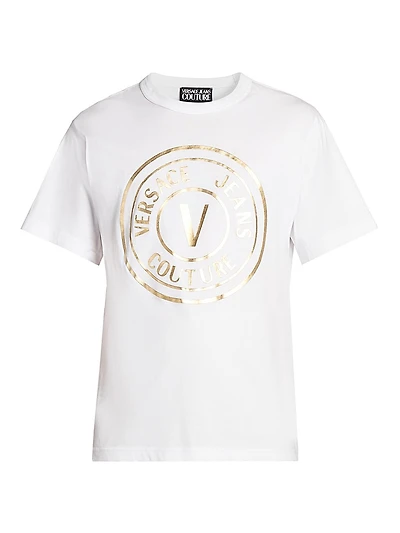 Metallic Logo Crewneck T-Shirt