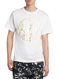 Metallic Logo Crewneck T-Shirt