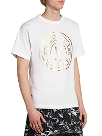 Metallic Logo Crewneck T-Shirt