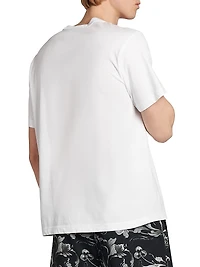 Metallic Logo Crewneck T-Shirt
