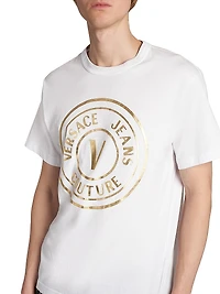 Metallic Logo Crewneck T-Shirt