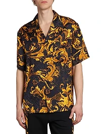 Barocco Short-Sleeve Button-Front Shirt