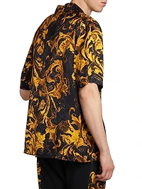 Barocco Short-Sleeve Button-Front Shirt