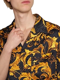 Barocco Short-Sleeve Button-Front Shirt