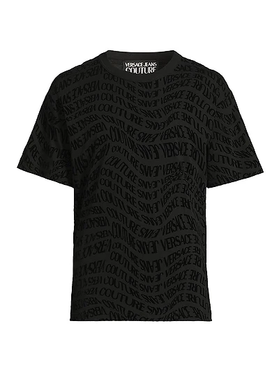 Curved Logo Crewneck T-Shirt