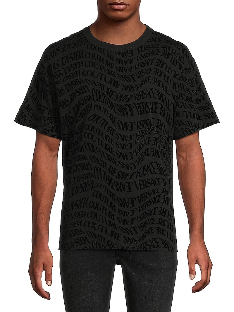 Curved Logo Crewneck T-Shirt