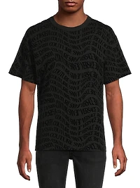 Curved Logo Crewneck T-Shirt