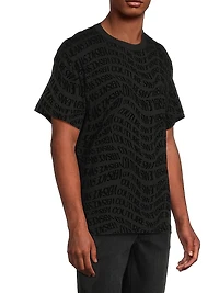 Curved Logo Crewneck T-Shirt