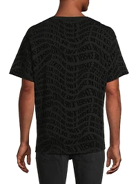 Curved Logo Crewneck T-Shirt