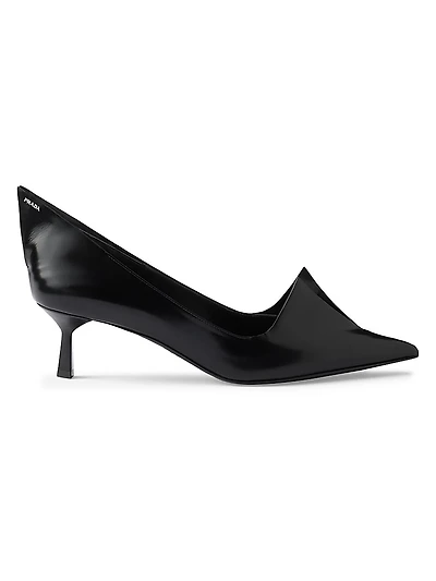 Brushed 55MM Leather Pumps
