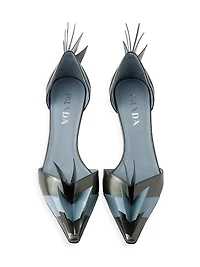 Two-Tone Patent Leather D'orsay 55MM Pumps